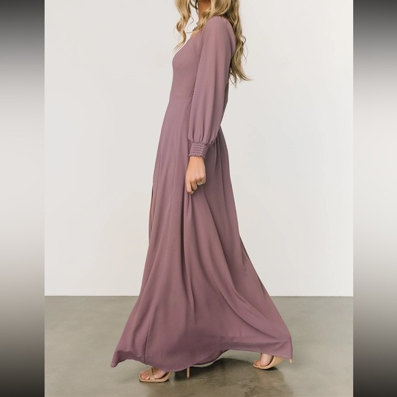 Baltic Born Giselle Plum Maxi Dress - Size Small - Picture 3 of 9